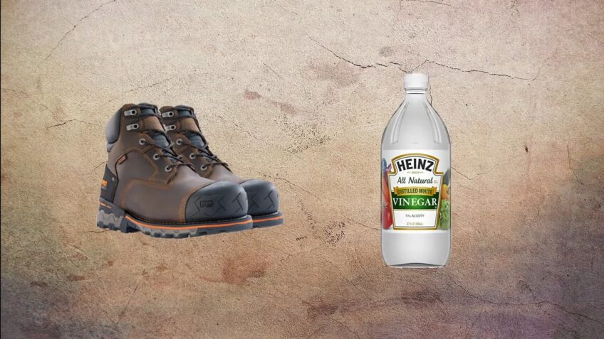 Clean Boots with vinegar