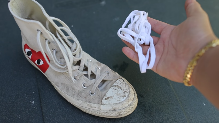 air drying shoe laces